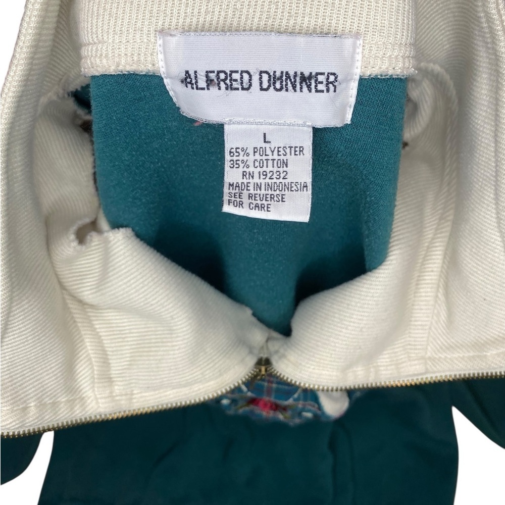 Vintage Alfred Dunner Sweater Women’s L Floral Grandma Collar Cottagecore 90s - Picture 4 of 5